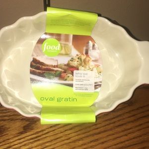 Food Network Oval Gratin Red